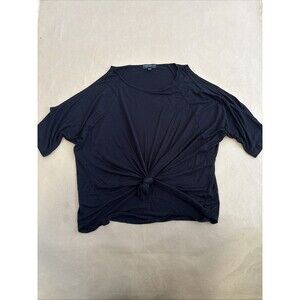 Forever 21 Short sleeve Shirt Top Womens 0XL Black Minimalist Basic